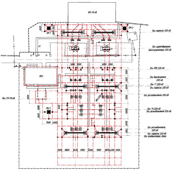 ПС 220 кВ Черемисино. (Реконструкция с заменой оборудования в т.ч. ОД и КЗ)